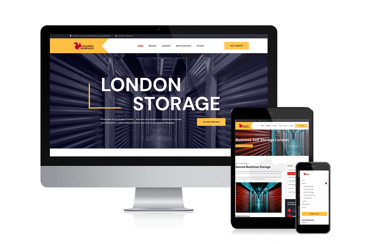London Storage Website
